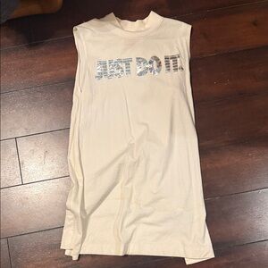 Nike Cream Sleeveless Top with Graphic